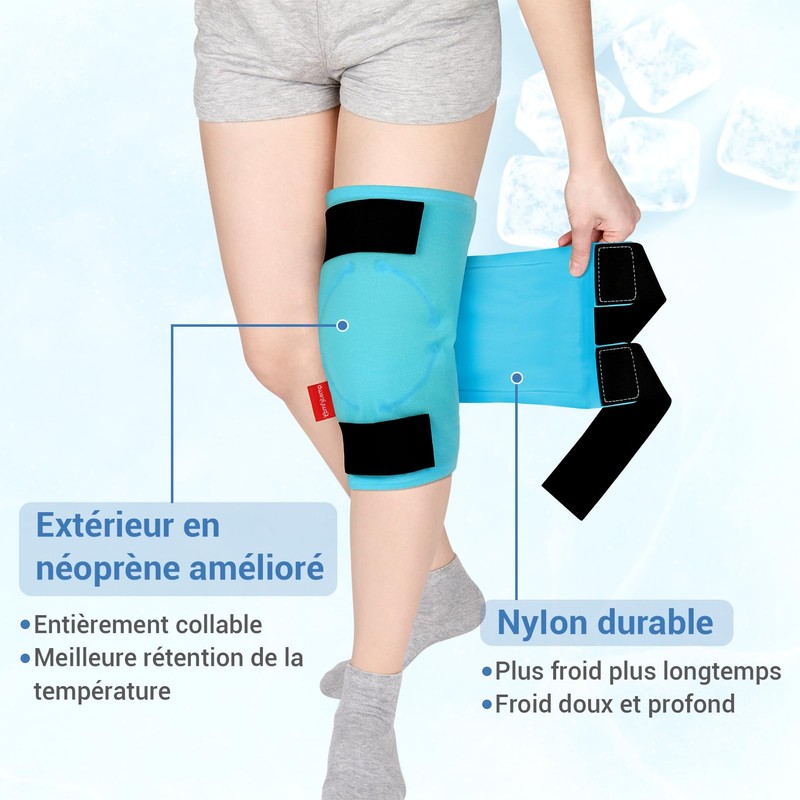 Comfytemp Reusable Ice Packs for Knee Therapy with Cold and