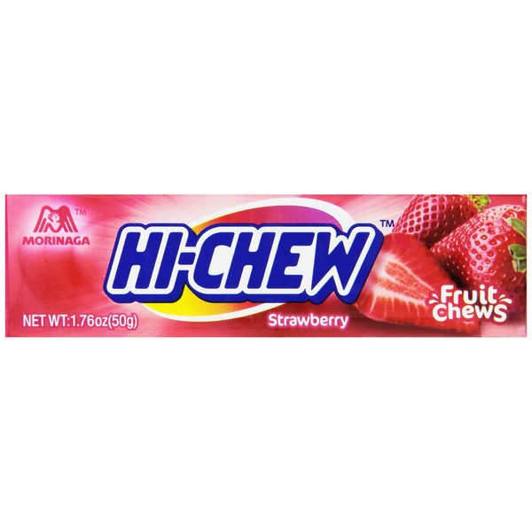 Morinaga Hi-Chew Strawberry Fruit Chews, 1.76-Ounce Packages (Pack of 20)