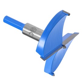 Kozelo Forstner Drill Bit - [85mm] Tungsten Carbide Auger Opener for Wood Furniture Hinge Woodworking Use, Hex Shank, Dark Blue