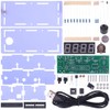 DONGKER Clock Kits, 4-Digit DIY Digital LED Clock Kit with