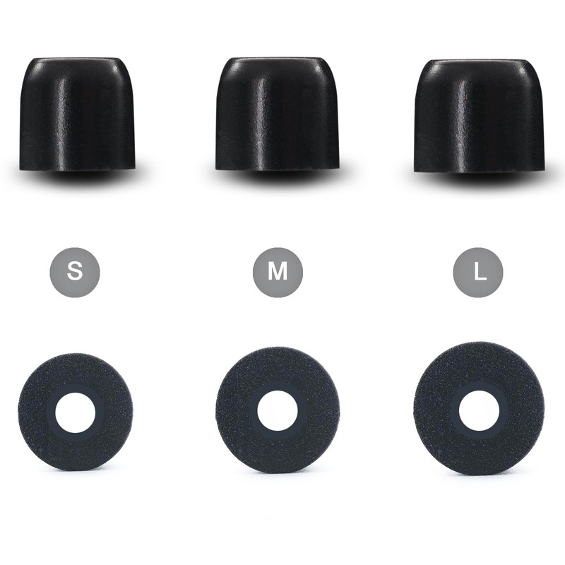 Klowcok Memory Foam Replacement Eartips for DEWALT Earbuds, Ear Tips