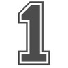 Applicable Pun Varsity Number 1 - Vinyl Decal - Dark