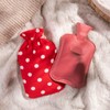 HomeTop Premium Classic Rubber Hot or Cold Water Bottle with