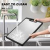 Titanium Cutting Boards Double Sided for kitchen, Ebony Wood Chopping