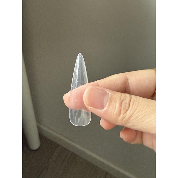 Straight Flat Polygel Nail Extension Forms Almond,GlimightyX Builted-in Apex Nail