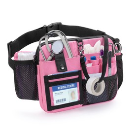 Damero Nurse Pouch, Fanny Pouch, For Work, Apron Bag, Sit, Nurse Pouch, Nurse Bag, Nursing Care, Pink