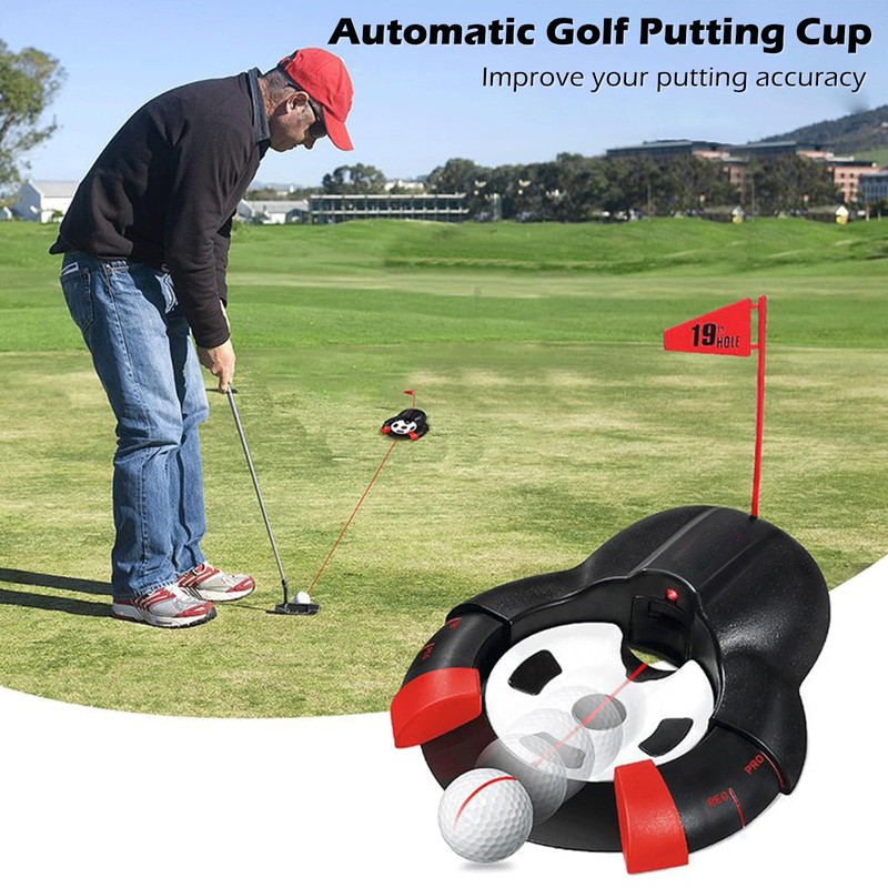 Golf Automatic Putting Cup - Golf Putter Training Aid Automatically