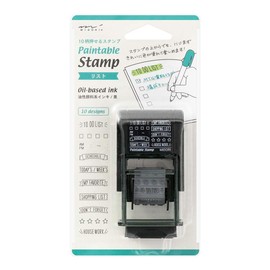 Midori 35376006 Rotating Stamp, List Patterns
