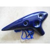 12 Holes Utopia Dark Blue Ocarina Ceramic Soprano G Key