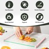 2PCS Glass Cutting Board with Silicone Grip, 80% Stronger Shatter