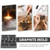 Operitacx Graphite 3.93X3.93X0.78 Inch Reusable Casting for Metal Jewelry Melting