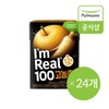Pulmuone 풀무원 아임리얼100 고농축배도라지120ml6개 x 4개 Pulmuone I'm Real 100 High Concentration Pear and Bellflower 120ml 6 Pack x 4 Packs