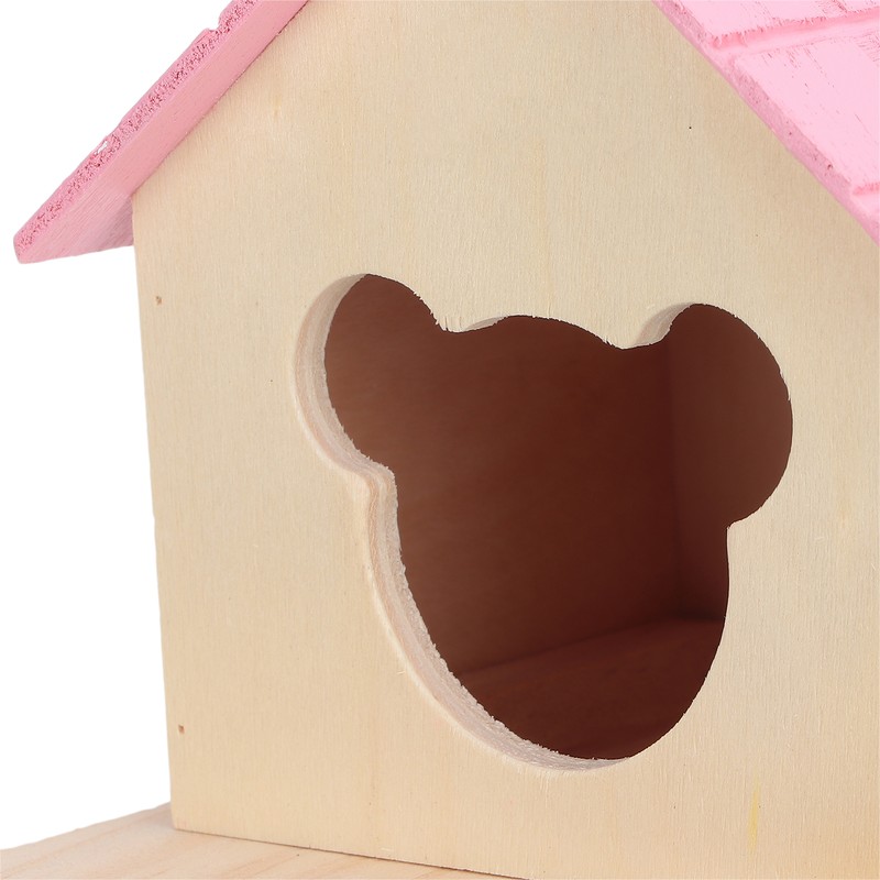 Hamster Loft Toy Wooden Durable Odorless Hamster House Climbing Ladders