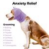 SAWMONG Dog Calming Hoodie Ear Head Covers for Noise Fireworks,No