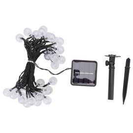 Outdoor Solar String Lights Decorative 8 Modes Waterproof 21.3ft 30 Bulbs LED Solar String Lights for Garden Patio Yard Colorful Light
