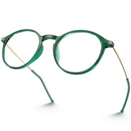 VISOONE Round Lightweight Frame Blue Light Blocking Glasses Women Men Fashion Cute Reading Eyeglasses Niko