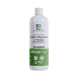 Calcio, Magnesio y Potasio | Suplemento de Alta Absorción 480ml | 32 Dosis | Nano Nutrition by KEMED