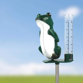 Lantelme 2-Piece Rain Gauge, Various Colours with holder or ground spike, transparent