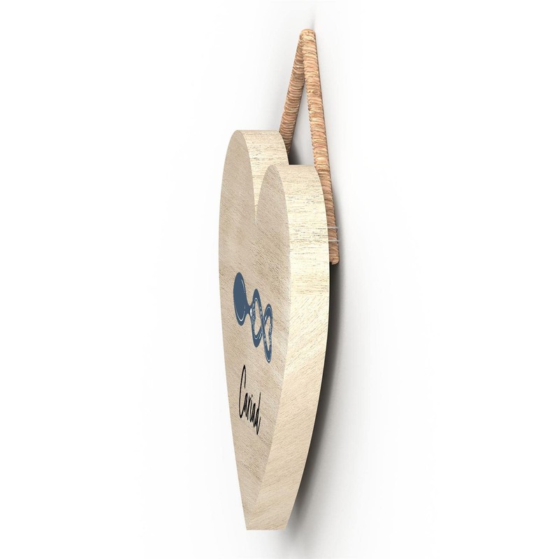 Global Designs Cariad Love Welsh Love Spoon Wooden Heart Hanging