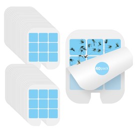 40 Pack Refill Glue Cards Compatible with Safer Home Fly Trap Refill,Applicable to SH502、SH503、23005-06 and DT3005W、DT3005W-DS3, Flying Insect Trap Refill Replacement