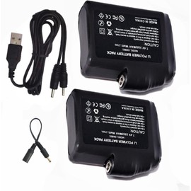 M Jiuyunmu Rechargeable Battery for Heated Apparel, 7.4V 5000mAh Li-ion, Compatible with Heated Gloves, Socks, Thermal Underwear