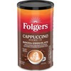 Folgers Cappuccino Mocha Chocolate Instant Coffee Beverage Mix, 16 Ounces