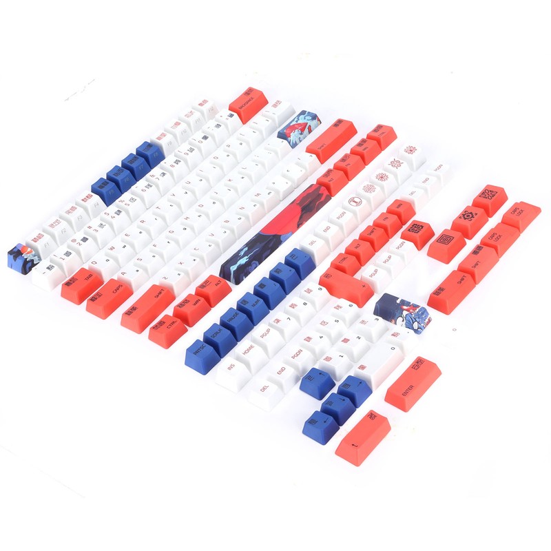 PBT Keycaps 134 Key English Style With Animal Pattern Elements