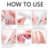 Nail File Set, Double-Sided Nail File, Nail Buffer Block, with