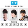 Lauzq Winter Fleece Ear Warmers Muffs Headband for Men Women