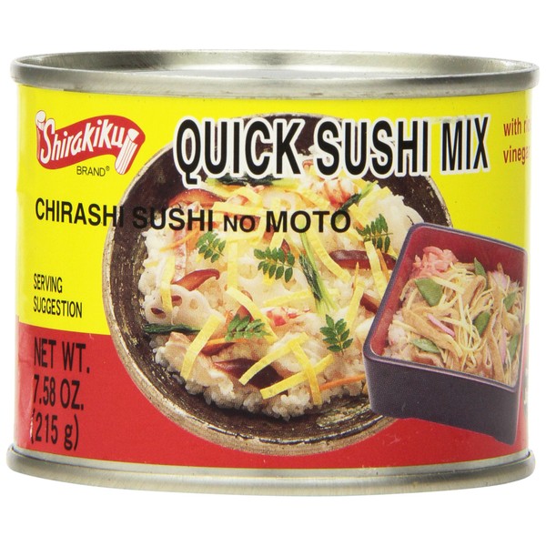 Shirakiku Quick Sushi Mix Chirashi, 7.58-Ounce Units (Pack of 6)