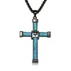 CRWENG Cross Necklace for Men 925 Sterling Silver Cross Pendant