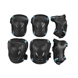 TINAYAUE Kids Teens Adults Knee Brace Elbow Pads Wrist Guard Set Professional Protective Gear Reflective Adjustable Collision Avoidance Sports Protector for Roller Blading Skateboarding Biking