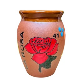 Set of 8 Loteria Cantarito Cup - Loteria Clay Cantarito - Guelaguetza Designs