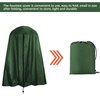 Garden Fountain Statue Protective Cover Silver Coated Oxford Cloth Waterproof
