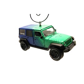 Handmade 2017 for Jeep Wrangler JKU JK Falken Tires Christmas Ornament 1:64 Green