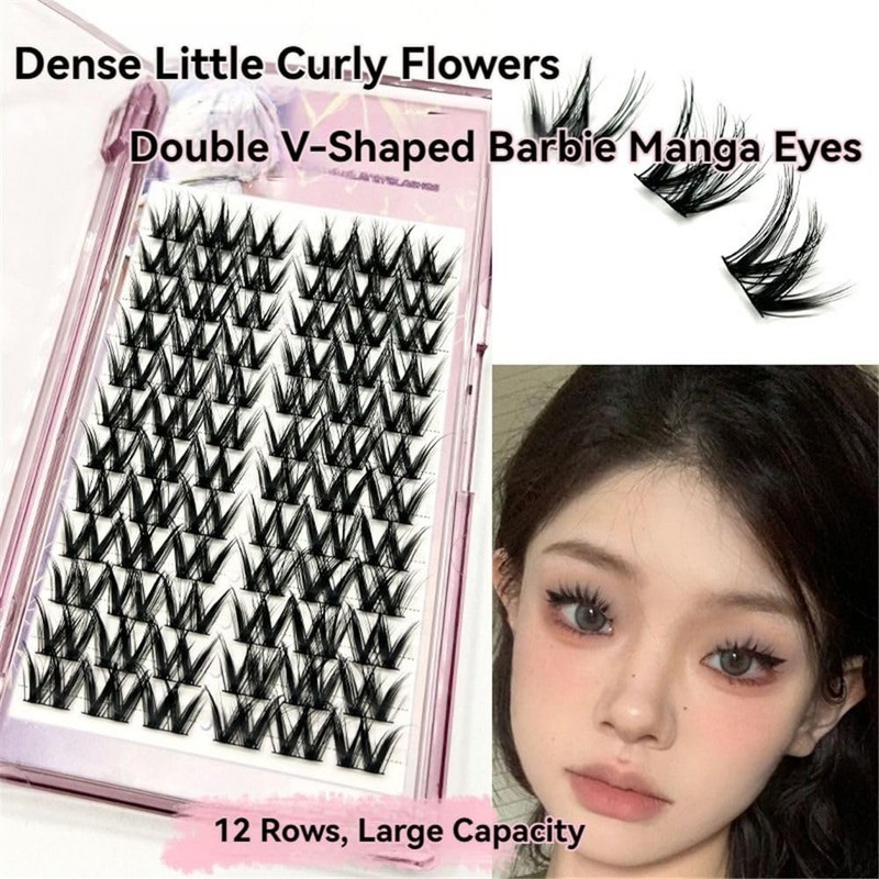 Large capacity eyelash cluster, individual eyelashes, elf false eyelashes, DIY