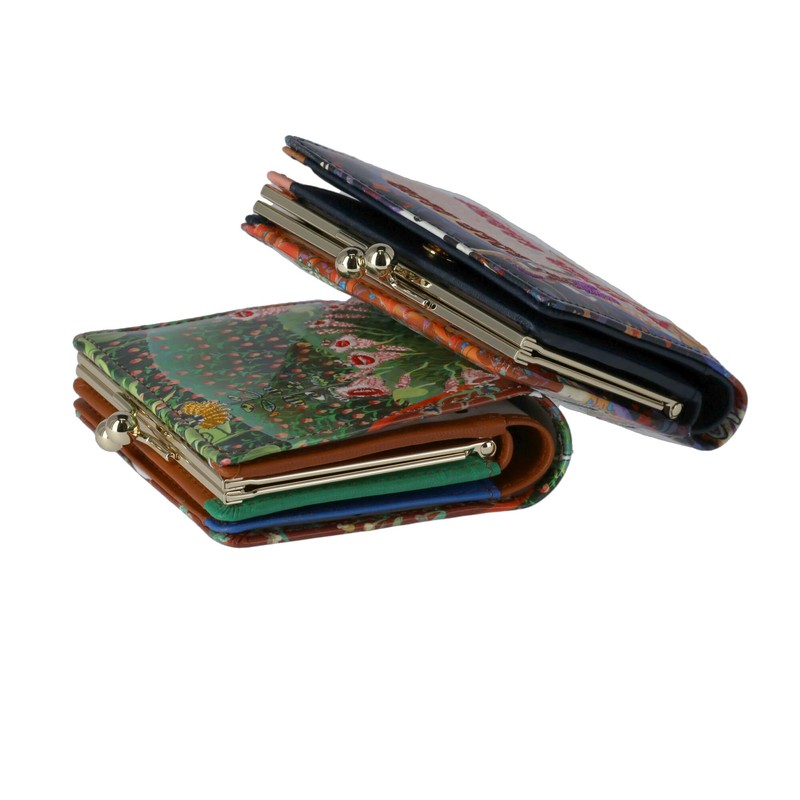 Tsumori Chisato Mini Wallet, Folding Wallet, Garden Golf Club, Braun