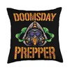 Doomsday Prepper Survival Prepper Throw Pillow
