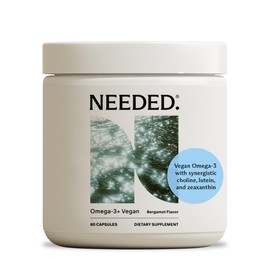 Needed. Prenatal Omega-3 - High Potency Dose of Sustainably Sourced Fish Oil, Bergamot Flavor, 1000mg DHA, 1000mg EPA, Encased in a Gelatin-Free, Plant-Based Softgel Shell, 30-Day Supply