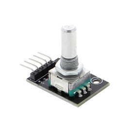Funduino KY-040 5V Rotary Encoder Rotary Encoder, Rotary Encoder, Precision Rotary Knob for Arduino and DIY Projects - 1 Piece