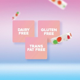 Italian Jujube Nougat Candies - Soft & Chewy With Fruity Jelly Beans Gift - Bulk Bags By Lyza's Sweets & Treats (14 Ounce, SOUR)