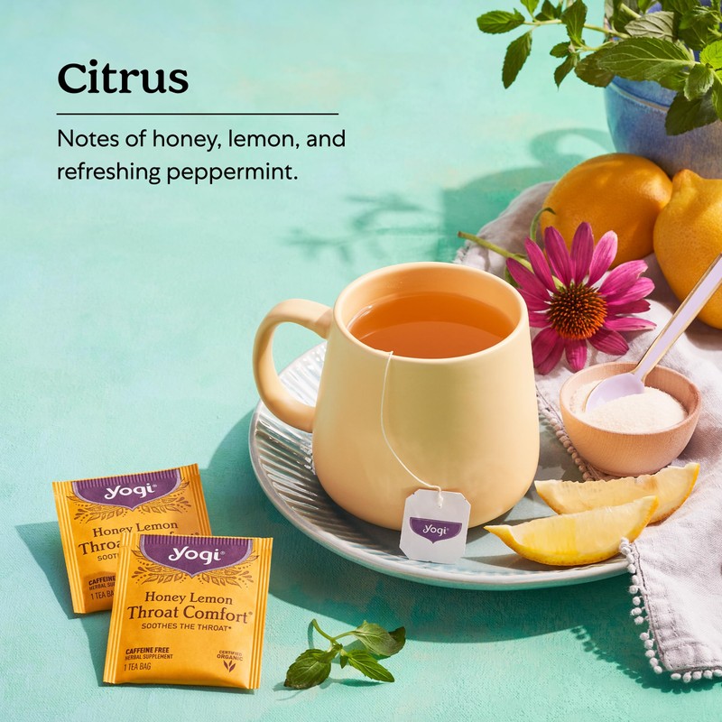 Yogi Tea - Honey Lemon Throat Comfort (6 Pack) -