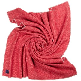 Prince of Scots Highland Tweeds Big Throw (Red Herringbone)