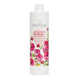 Maternatura, Weichmachendes Malven Duschgel, reinigt sanft und spendet der Haut Feuchtigkeit, Bio-Aromaduschgel, Made in Italy - 500 ml