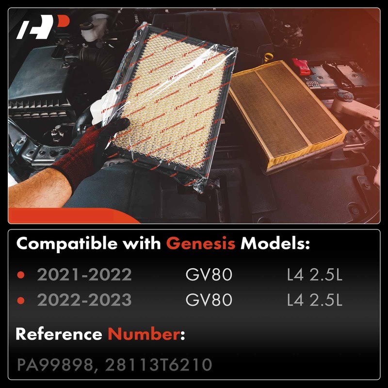 A-Premium 2-PC Engine Air Filter Compatible with Genesis GV80 2021