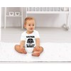 MoonWorks® Short-Sleeved Baby Bodysuit Onesie with German Text Nerd Quote