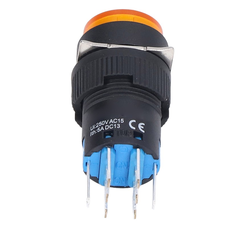25Pcs Momentary Push Button Switch Self Locking 8 Pin Round