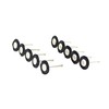 TMAX 10 pc Nylon Plastic Bristle 3/4 Inch Flat Wire