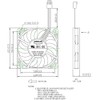 Everflow 60x60x10mm 12 Volt DC Fan with PWM Function, Model
