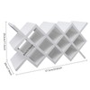 10 Cell Wine Rack, White Wall Mounted Wine Holder, Large